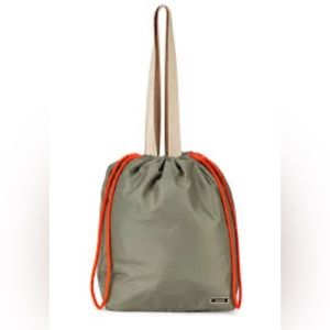 Ganni Recycled Tech Drawstring Tote Bag